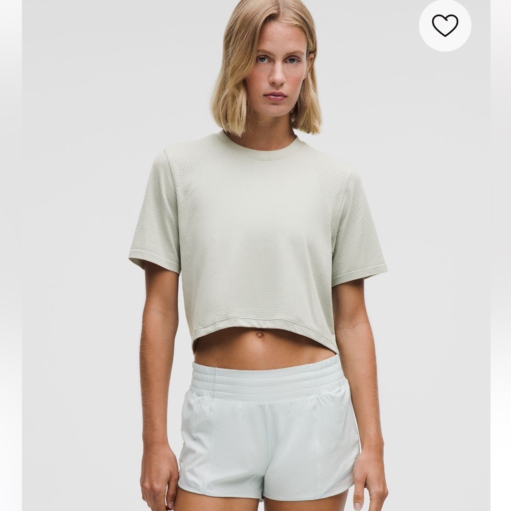 Lululemon Athletica Green Cropped Tee